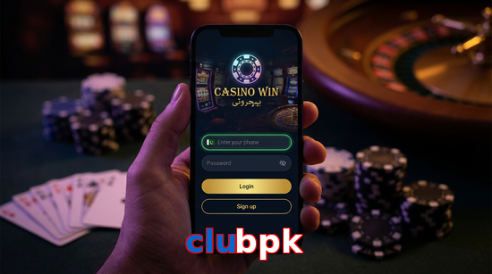 Main screen of Clubpk login page for PK players